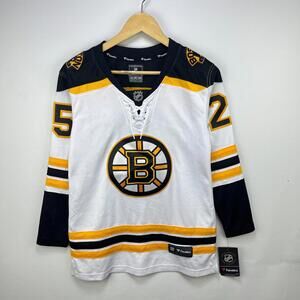 Boston Bruins #25 Brandon Carlo Hockey Jersey Women’s XS